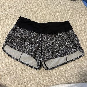 Floral Lululemon shorts